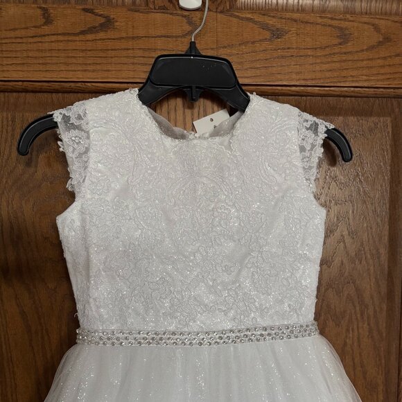 First Communion / Jr. Bridesmaid -Joan Calabrese Tulle Dress - Size 7 - … - Picture 3 of 15
